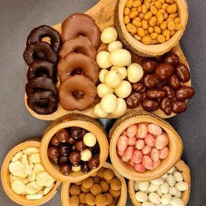 Nüsse, Kerne & Früchte mit Schokolade